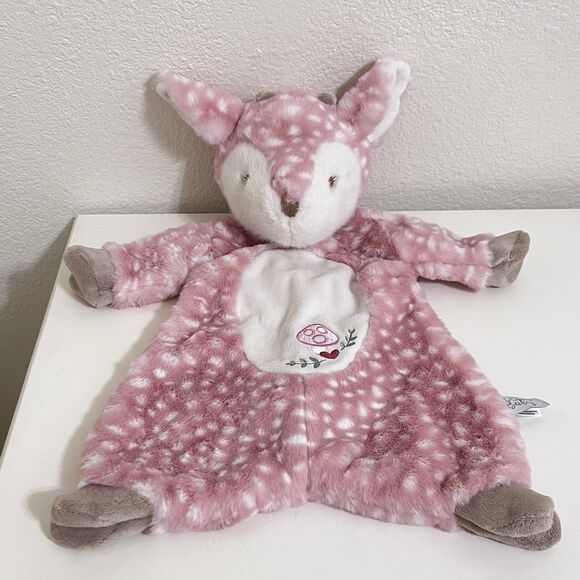 Douglas Baby Cuddle Toys Farrah Pink Fawn Sshlumpie Security Blanket Lovey 17" - Picture 1 of 13